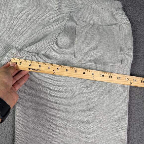 YoungLA Knitted Joggers Mens M Gray Drawstring Baggy Open Hem Relaxed Taper #255 - Picture 8 of 10